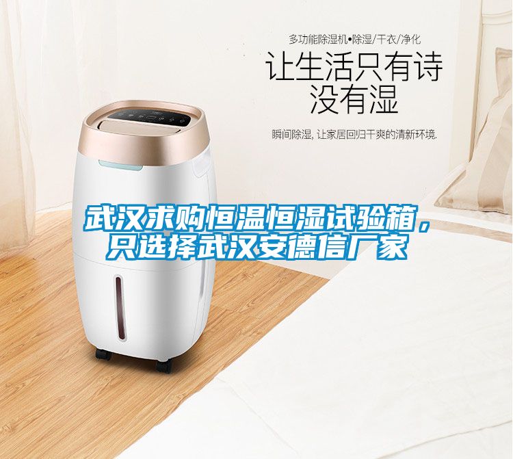 武漢求購恒溫恒濕試驗(yàn)箱,只選擇武漢安德信廠家